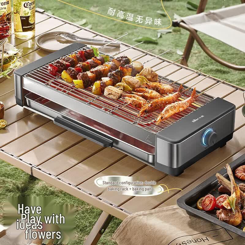 Bear Electric Grill and Griddle Combo CN plug (adapter included)