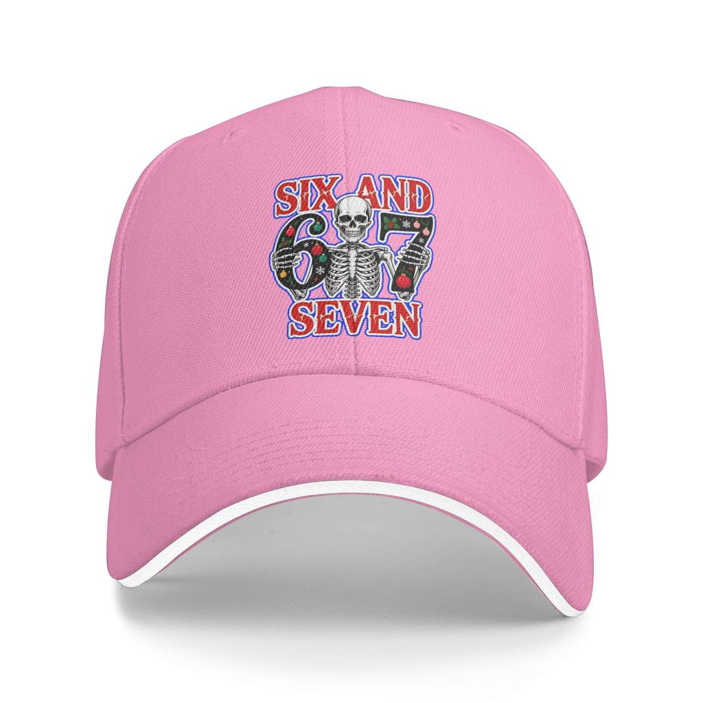 6 7 Christmas Skeleton Baseball Cap Fashion Hip Hop Hats Spring Couple Women Kpop Rock Baseball Caps