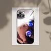 Anime B-Blau L-Lock Handyhülle Für Apple iPhone 15,14,13,12,11,XS,XR,X,8,7,Pro,Max,Plus,mini Silikon Schwarze Hülle