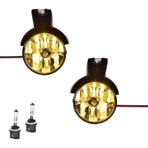 PIT66 Fog Lights, Compatible with 1997-2000 Dodge Dakota/1998-2000 Durango Fog Lamp, Clear