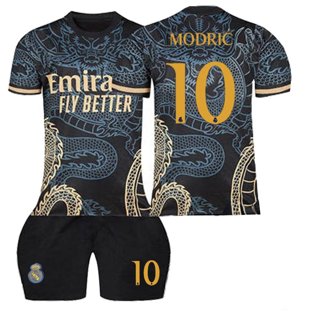 2324 Real Madrid Football Jersey Dragon Pattern Black