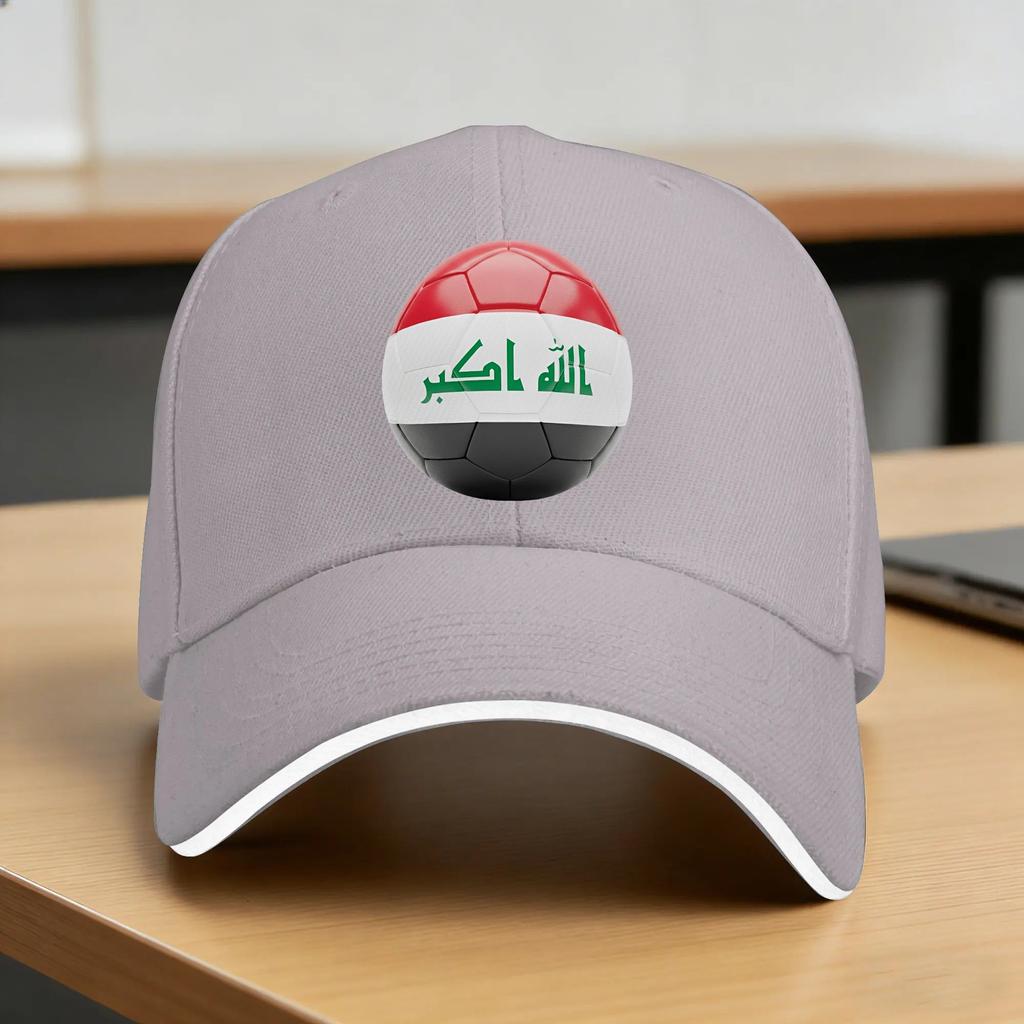Summer Iraq Flag Iraqi Baseball Cap Soccer Kpop Rock Casual Design Sun Trucker Hat Unisex Adult SunProof Baseball Caps