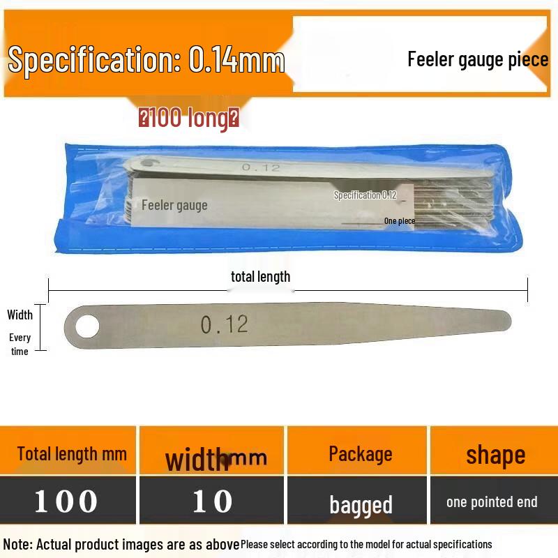 Precision Feeler Gauge Blade Set 100mm Length
