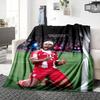 Player Jersey Blankets Flannel Printed Breathable Warm Throw Blanket for Home Office Bedspreads 0708a68