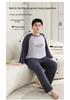Spring Plus Size Kids' Raglan Long Sleeve Pajama Set - Teen Loose Fit