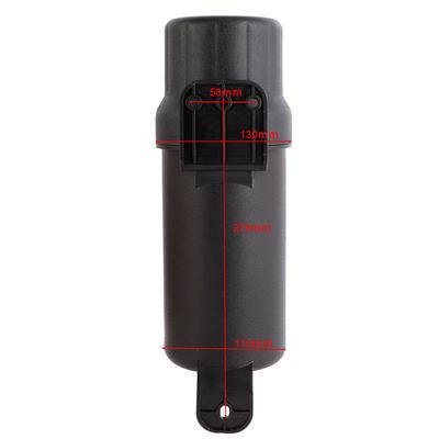 Black Motorcycle ATV Waterproof Tool Tube Gloves Raincoat Storage Box Universal