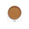 8 Pcs/Box Concave Cork Coaster With Metal Rack Desktop Coffee Heat Insulation Coaster Non-Slip Eco-Friendly Round Cork Coaster