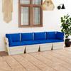 Day and Night - Day and Night 4-seater Garden Pallet Sofa with Fir Wood Cushions