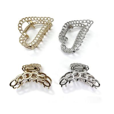 Large Japanese Korean Metal Shark Hair Claw Clip - Internet Celebrity Style Hairpin for Shower & Headdress