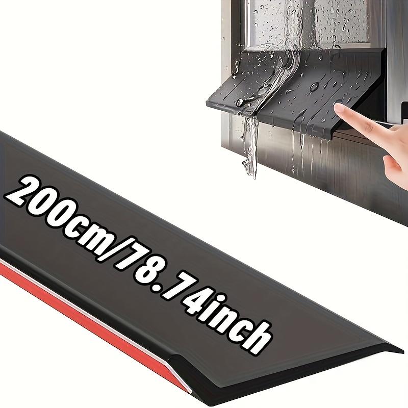 Home Window Water Blocking Bar Sliding Window Rain Weatherstrip for Balcony Insulation Windproof Sealing Strip Flashing Board