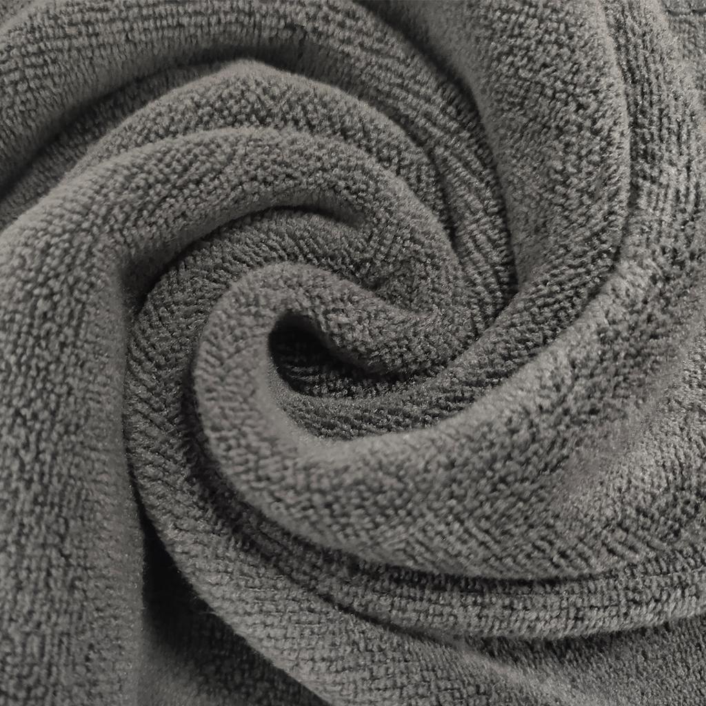 Ultra Fine Fiber Gray Cleaning Cloth Super Absorbent Ultra-Fine Fiber Towel Woven Dirt And Liquid Cleaning Towel Gray Towel Larg