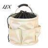 Outdoor Cleaning Tool Bag Foldable Storage with Handle & Drawstring, Waterproof Oxford Cloth Pouch Multi-Pockets, Large Tools Organizer Basket