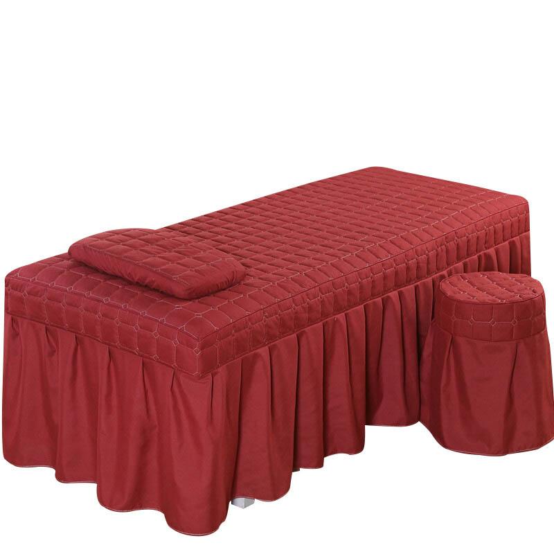 1pcs Bed Sheet Only Solid Beauty Salon Massage Table Bed Mattress Skin-Friendly Massage SPA Bed Full Cover with Hole 5 Sizes