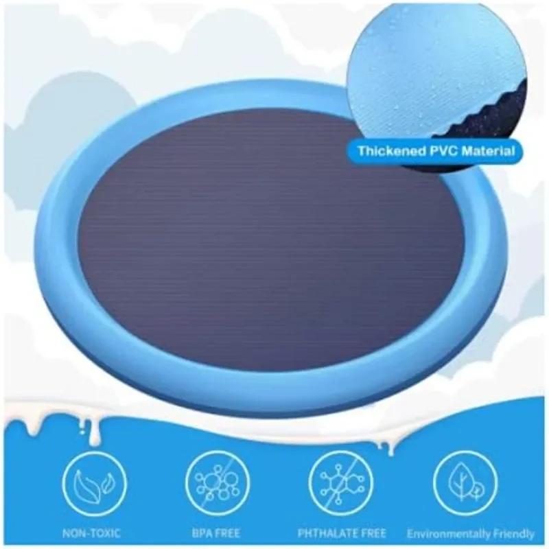 100/150/200cm Sommer Haustier Aufblasbarer Swimmingpool Faltbare Sprühmatte Hunde Kinder Outdoor Interaktiver Brunnen Spielzeug