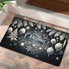 Merry Christmas Welcome Door Mat Is Suitable for Home Decoration Bedroom Room Bathroom Kitchen Floor Mat Soft and Non-slip