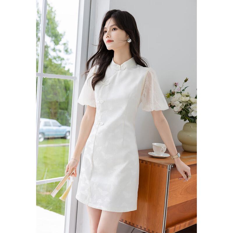 

Mokana Women s Urban Casual Short Sleeve A-Line Dress MKNJD3386 M