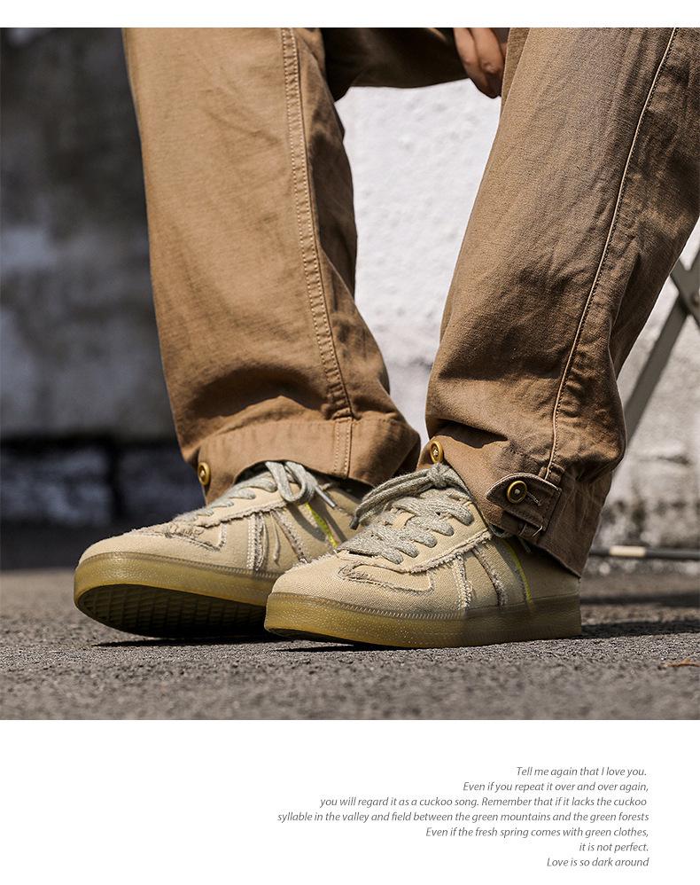 Desert Dune Retro Herren Canvas Sneaker - Leichte, Weichsohlen-Freizeitsportschuhe für den Sommer.