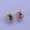 Orecchini a clip MINTHA Orecchini alla moda da matrimonio e da giorno Gioielli Orecchini in zirconia cubica per donne Orecchini color oro rosa