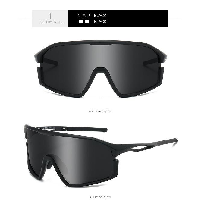DUBERY Colorful sports cycling polarized sunglasses with large frames and UV protection D360