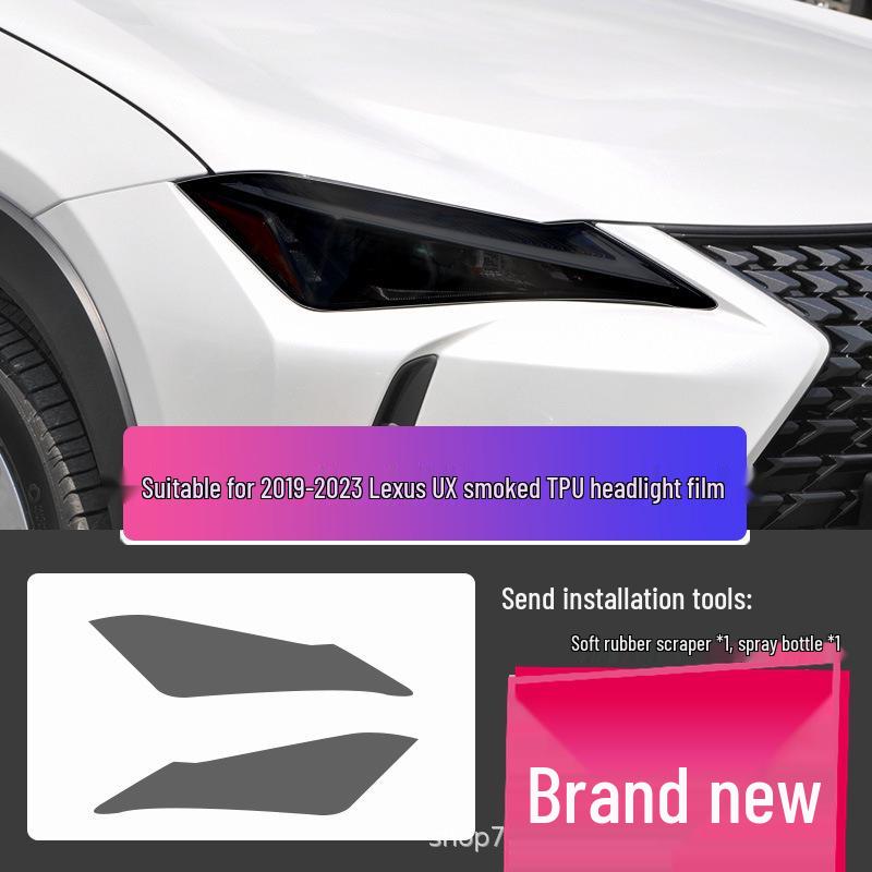 Transparent Smoked Protective Headlight Film for Lexus CT200, ES, RX, UX, IS, NX, LX