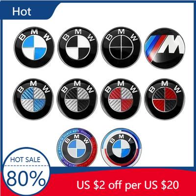 New 2025 4pcs 68mm Car Wheel Center Hub Cover Badge Logo Emblem for E87 E30 E46 E28 E34 E39 E60 F02 F18 F35 G20 G03 G05