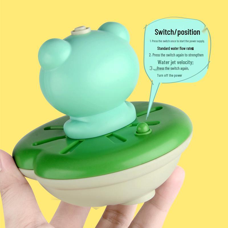 Electric Water Spray Frog Toy – High-Pressure Bath Fun Water Gun