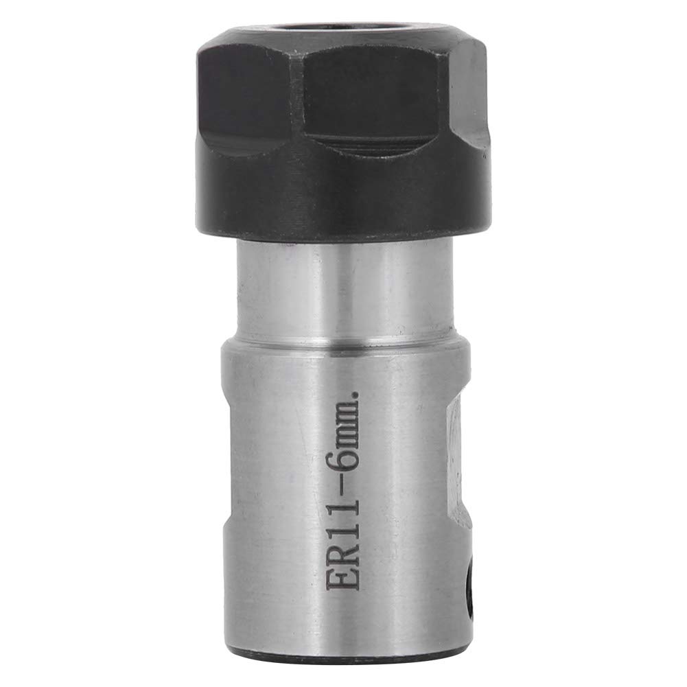 Collet Chuck Holder 5mm 6mm 8mm Milling Holder Straight Motor Shaft Chuck Collet Tool Holder C16 ER11 35L CNC Router Collets (6mm Shaft Diameter)