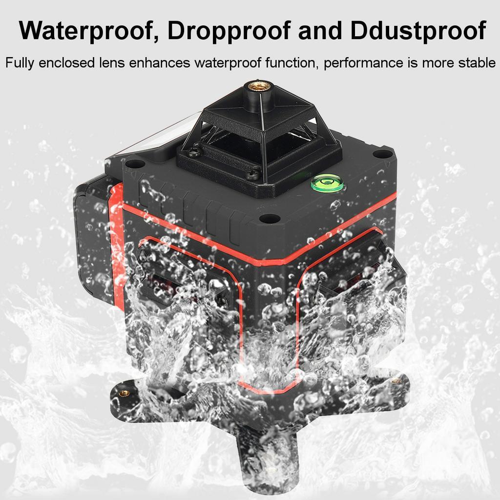 4000mAh IP54 8/12/16  Lines 4D Laser Levels Touched 360 Horizontal and Vertical Cross Super Powerful Self-leveling Green Line Laser Level