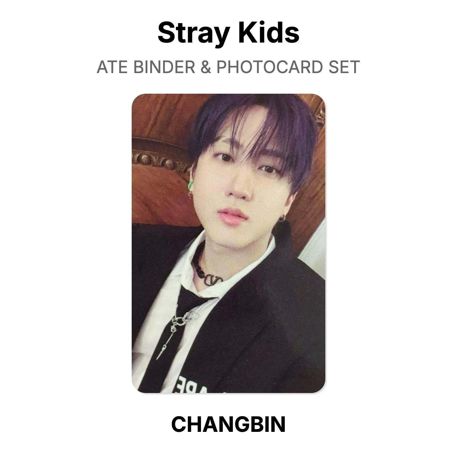 Stray Kids ATE BINDER & PHOTOCARD SET Official Photocard CHANGBIN