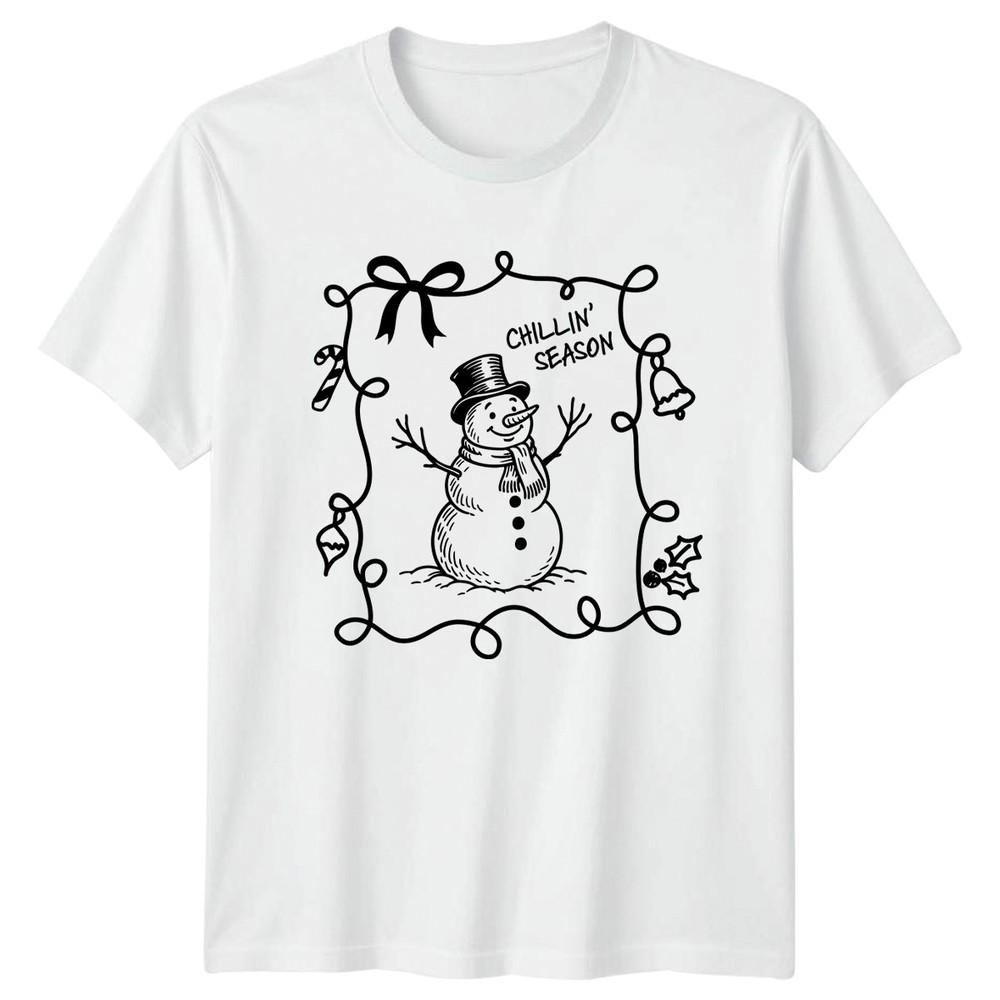 Chillin Season SnowUnisex Christmas Holidays Unisexs TShirt Unisexs Graphic Tee S