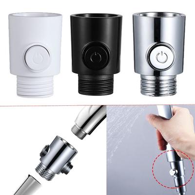 One-Button Shower Head Arm Diverter Flow Limiter Sprayer Shut-Off Switch  Bathroom Parts