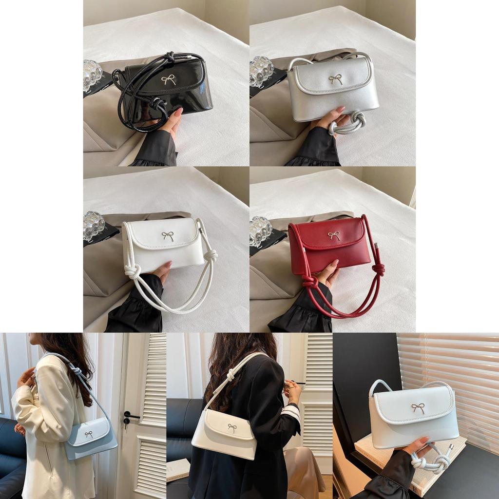 Chic Casual Korean Style Solid Color Small Handheld Shoulder Bag Ideal For Daily Outfits In Multiple Colors