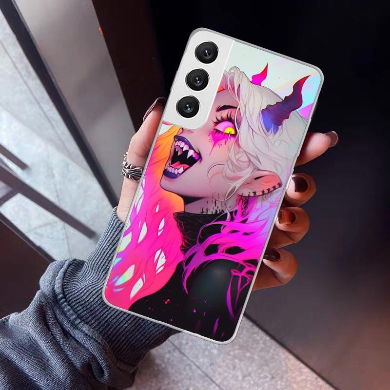 Crazy Gothic Japan Anime Girls Phone Case For Samsung Galaxy S26 S25 Edge S24 S23 Ultra S22 Plus S21 S20 FE Soft TPU Back Cover