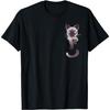 Pocket Cute Siamese Cat Kitten Men Women Kids T-Shirt