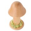 Mushroom Lamp Rechargeable Stepless Dimmable 3 Color Temperature Cordless Solid Wood 150 Degrees  Rotatable