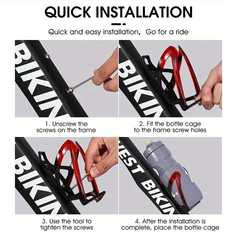 Bicycle Colorful Gradient Water Bottle Stand Bicycle Cup Stand Mountain Road Bike Cup Stand Outdoor Cycling Equipment