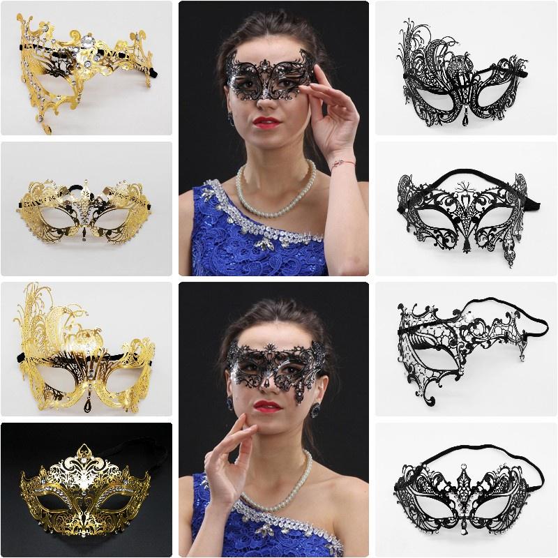 Metallische Maskenballmaske Für Partys Und Halloween Sinnliches Und Exquisites Design