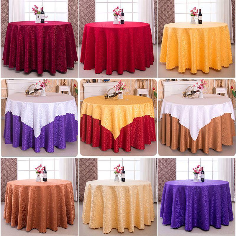 Hotel Tablecloths, Restaurant, Home, Wedding, and Banquet Tablecloths; Thickened Tablecloths for Square, Rectangular, and Round Tables