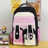 Schoolbag High Value Bow Rabbit Ear Design Student Dopamine Sweet Girl Heart Large Capacity Campus Backpack
