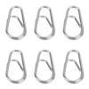 100PCS Lightweight Fishing Snaps Rings Oval Fishing Split Rings  Saltwater Fishing