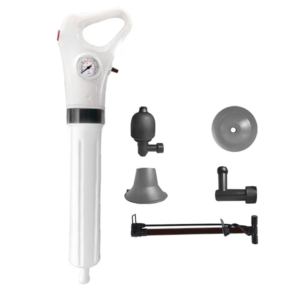 High Pressure Sewer Dredge Clogged Remover Toilet Plunger Drain Cleaner Pump Air Drain Blaster Manual Pneumatic Dredge Tool
