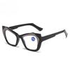 Unisex Fashion Large Frame Reading Glasses Oversized Cat Eye Far Sight Hyperopia Men Women Retro Stylish Presbyopia Eyeglasses