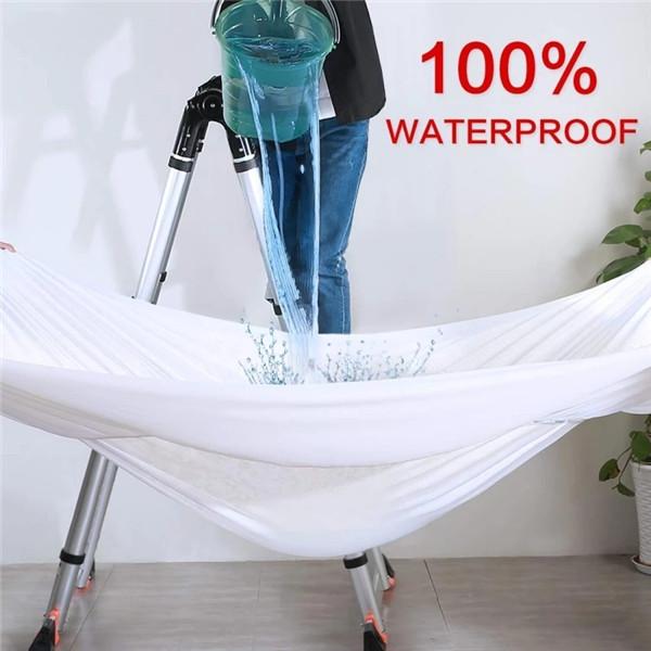 Super Waterproof Bed Fitted Sheet Mattress Cover Bedding Adjustable Protector Cover Deep Pocket Bed Cover Waterproof Solid Bedspread