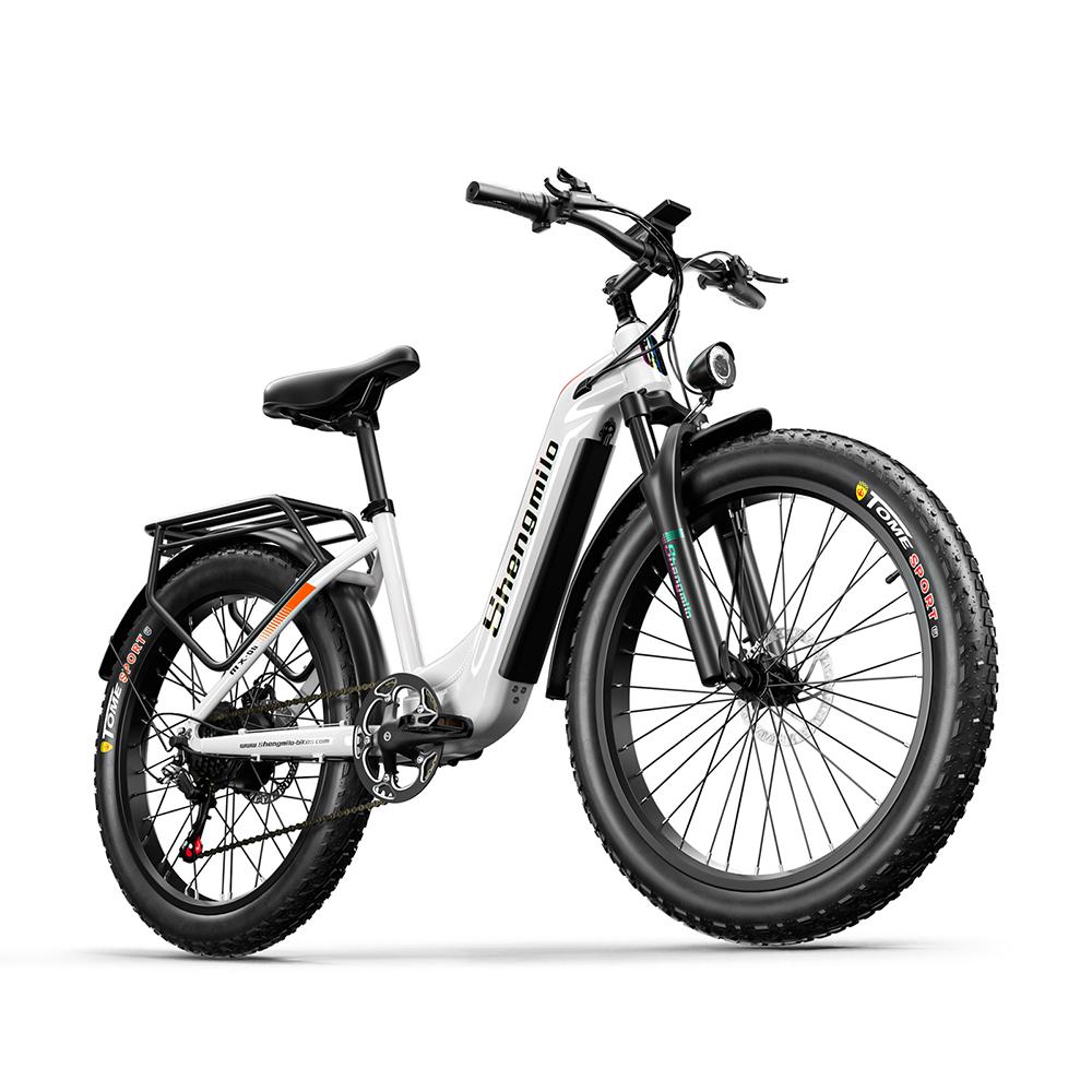 Shengmilo Vélo Électrique de Ville MX06 Avec Siège Remorquable Pour Unisexe Moteur 500W Batterie 48V17.5AH Pneus Tout-Terrain 26 Pouces VTT Électrique