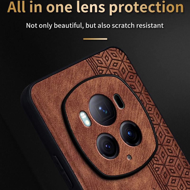 AZNS Etui do Honor Magic6 Pro 5G Pokryte Skórą PU TPU Odporne na Zarysowania Pokrowiec na Telefon