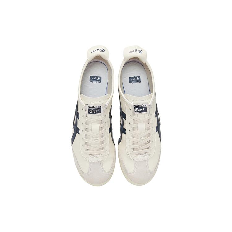 Onitsuka Tiger Mexico 66 Vintage Lightweight Abrasion Resistant Low top Running Shoes Unisex White Blue Yellow 1183B771-107