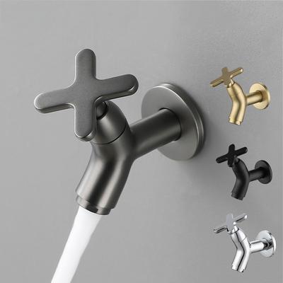 Wall-mounted Basin Faucet Mop Sink Cold Tap Balcony Splash-proof Home Kitchen Sink Quick-Open Faucet Bathroom Accessories