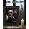 Edgar Allan Poe and the Raven Portrait Poster - 11x14 Print Raven Wall Art - Gothic Decor - Spooky Wall Decor
