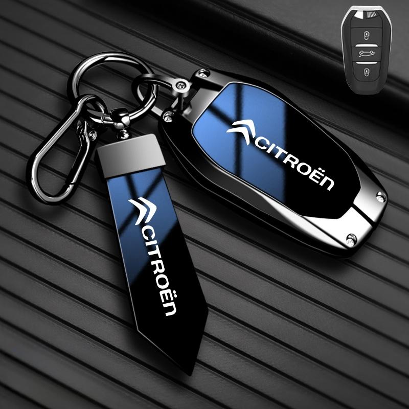 Zinklegering High-end Auto Sleutelhoesje Voor Citroen C1 C2 C3 C4 C5 C6 VTS Xsara C-Crosser Berlingo Jumpy Sleuteletui Sleutelhanger Accessoires
