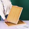 Simple Japanese Bamboo Tea Tray Kitchen Storage Serving Trays Home Hotel Platter Plate for Dessert Breakfast Coffee Food Tray